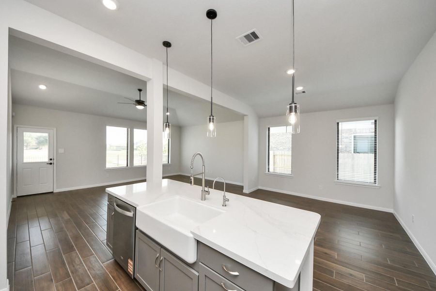Furnished interior view inside a new home in Arabella on the Prairie: Premier Collection, Richmond (Image 8). Furnished interior view inside a new home in Arabella on the Prairie: Premier Collection, Richmond (Image 8).