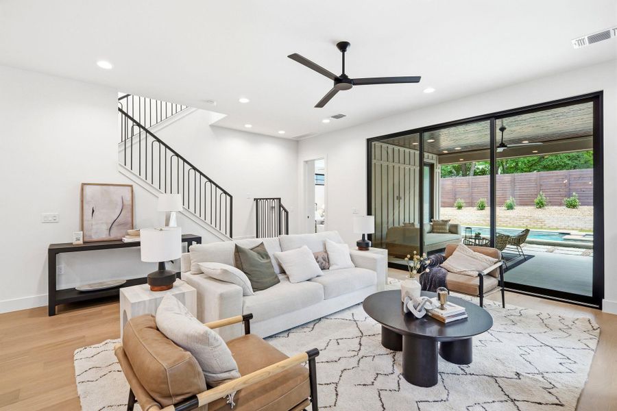 Furnished interior view inside a new home in , Austin (Image 15). Furnished interior view inside a new home in , Austin (Image 15).