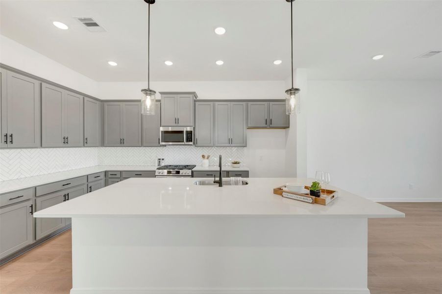 Furnished interior view inside a new home in Jordan Ranch - Terrace Collection, Fulshear (Image 11).