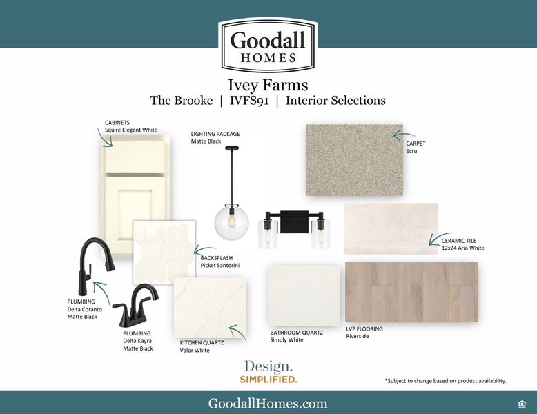 Sample of building materials used in homes in Ivey Farms, Farragut (Image 4). Sample of building materials used in homes in Ivey Farms, Farragut (Image 4).