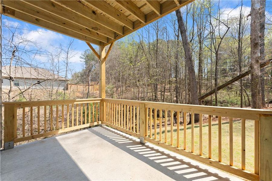 Exterior details and patio area of a home in Magnolia Villas, Cornelia (Image 29).