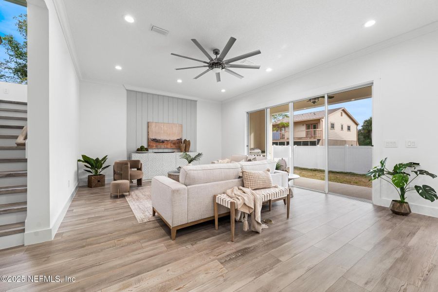 Furnished interior view inside a new home in , Jacksonville Beach (Image 7). Furnished interior view inside a new home in , Jacksonville Beach (Image 7).