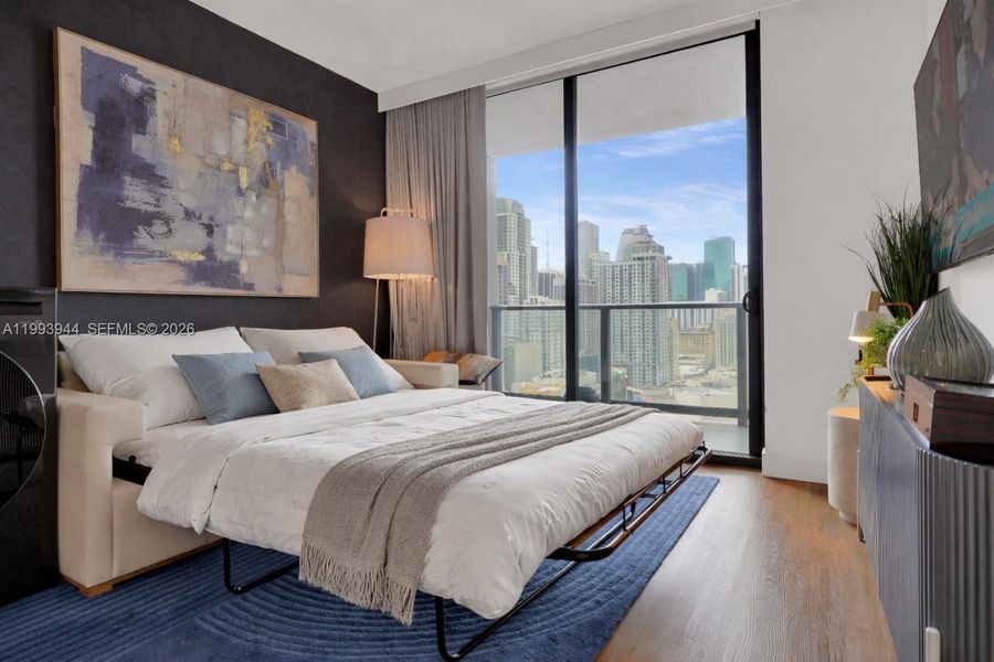 Furnished interior view inside a new home in , Miami (Image 6). Furnished interior view inside a new home in , Miami (Image 6).