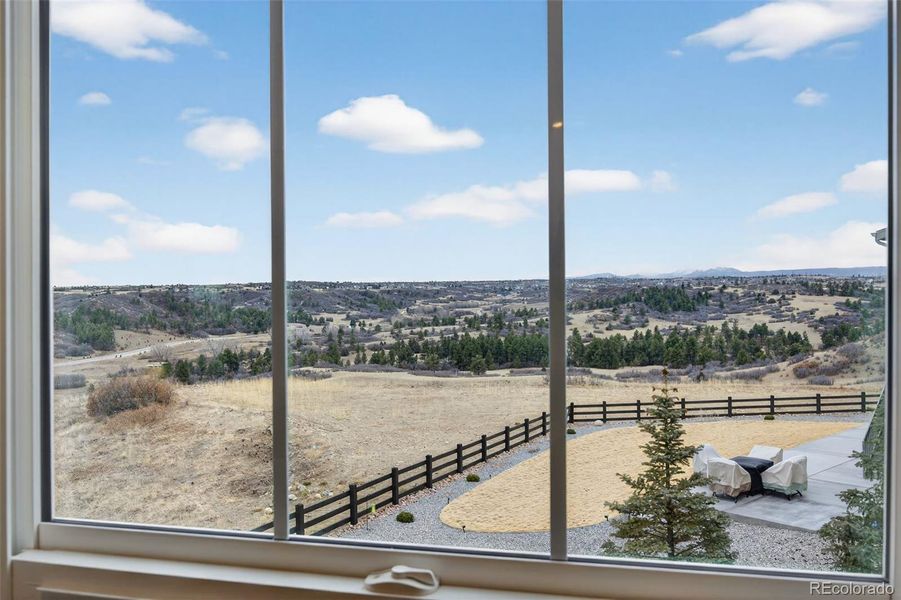 Pikes Peak views out of primary bedroom Pikes Peak views out of primary bedroom