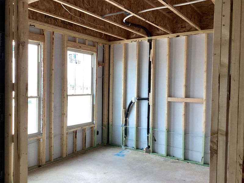 In-progress construction of a new home in Lariat, Liberty Hill, TX (Image 22).