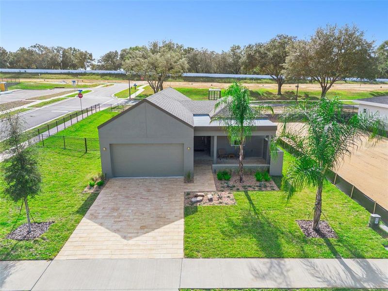 Front exterior of a new home in , Lady Lake, FL, highlighting curb appeal (Image 29).