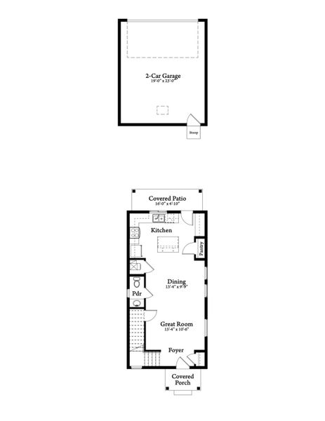 2D floor plan layout for the Telluride by Baessler Homes in Liberty Draw, Evans, CO (Image 3).