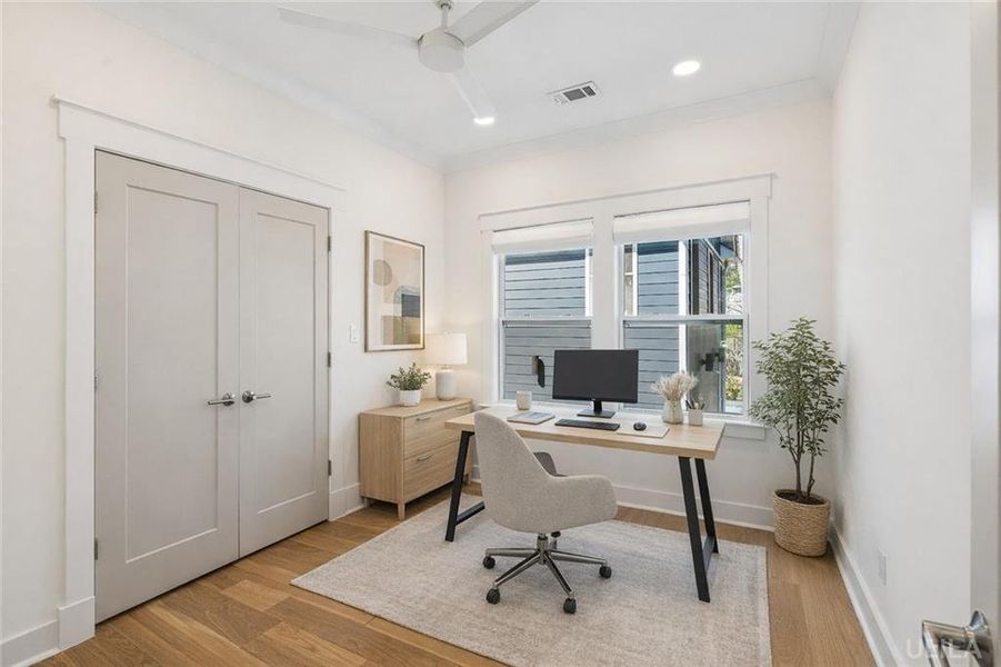Furnished interior view inside a new home in , Atlanta (Image 42).