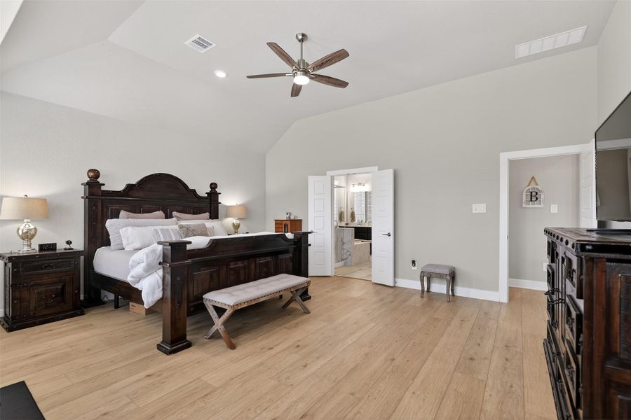Furnished interior view inside a new home in Lone Star Landing, Montgomery (Image 18).