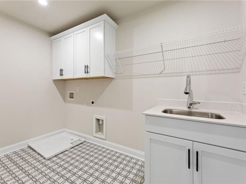 Furnished interior view inside a new home in Melody Lakeside Estates, Buford (Image 6).