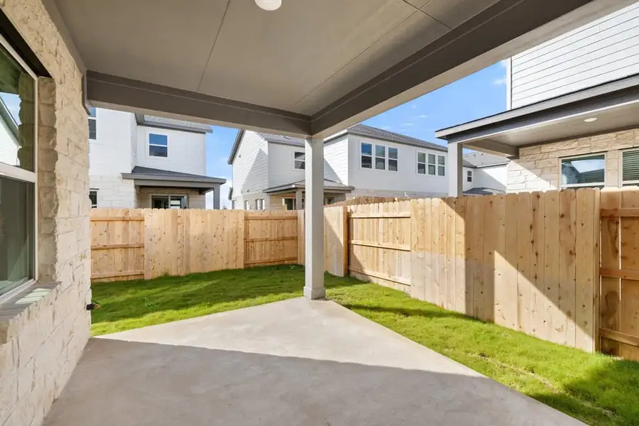Exterior details and patio area of a home in Park Central, Georgetown (Image 3).