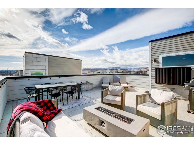 Enjoy outdoor living on your private deck all year round! The hard cover and bracket for your TV will stay. Watch the game under the stars!