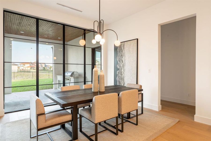 Furnished interior view inside a new home in , Heath (Image 13).
