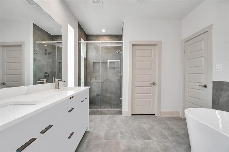 Primary Bedroom Bathroom with Spacious Walk-in Shower