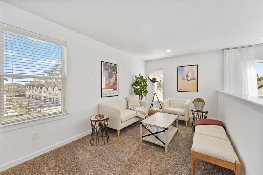 Furnished interior view inside a new home in Uptown District, Houston (Image 15).