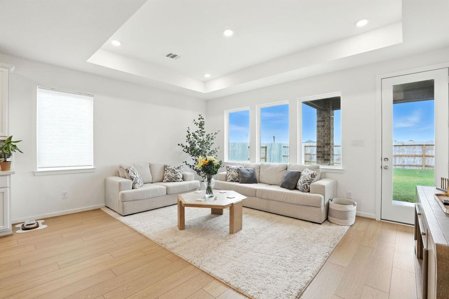 Furnished interior view inside a new home in Bridge Creek 45s and 50s, Cypress (Image 16). Furnished interior view inside a new home in Bridge Creek 45s and 50s, Cypress (Image 16).