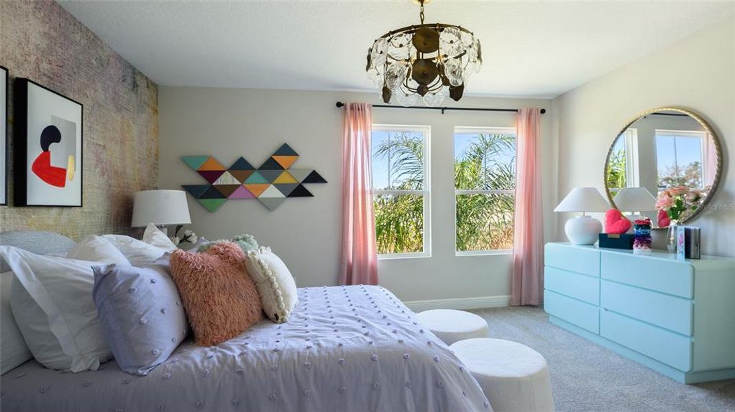 Furnished interior view inside a new home in Pasadena Woods, Dade City (Image 16).