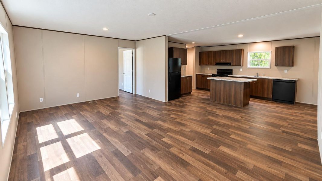Living Room and Kitchen