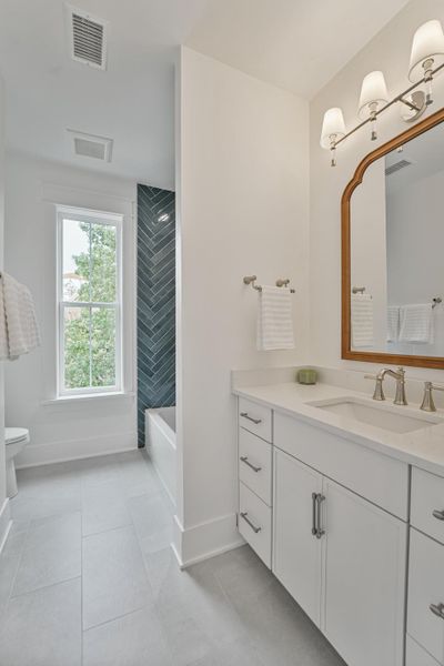 Furnished interior view inside a new home in , Charleston (Image 15).