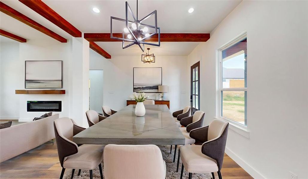 Furnished interior view inside a new home in , Cleburne (Image 13).