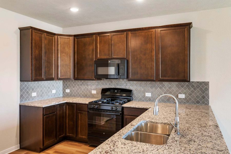 2D floor plan layout for the The 1443 by Stylecraft Builders in Sterling Ridge, Huntsville, TX (Image 11).