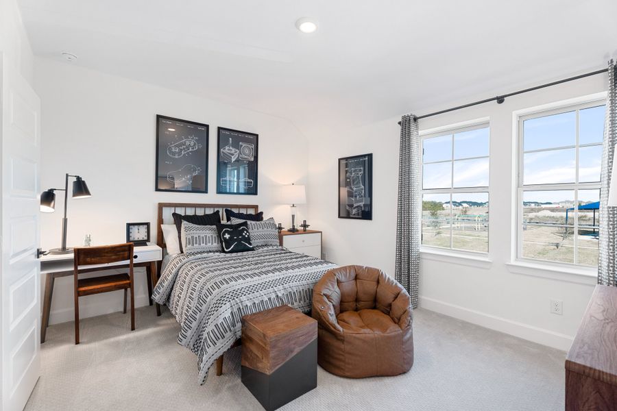 Representative furnished interior of a home built from the Summerfield by Beazer Homes in Whitewing Trails: Meadows 50', Princeton (Image 8). Representative furnished interior of a home built from the Summerfield by Beazer Homes in Whitewing Trails: Meadows 50', Princeton (Image 8).