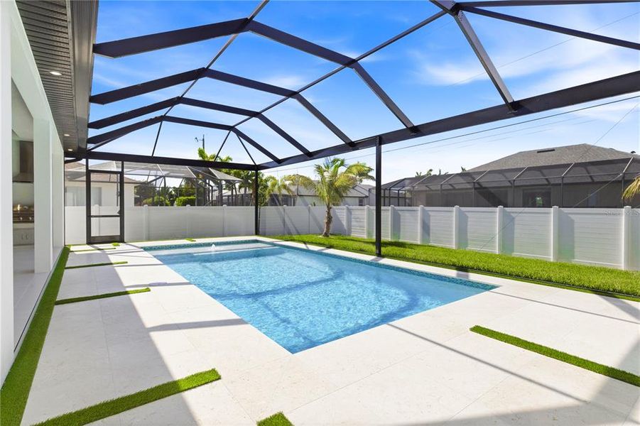 Exterior details and patio area of a home in , Cape Coral (Image 27). Exterior details and patio area of a home in , Cape Coral (Image 27).