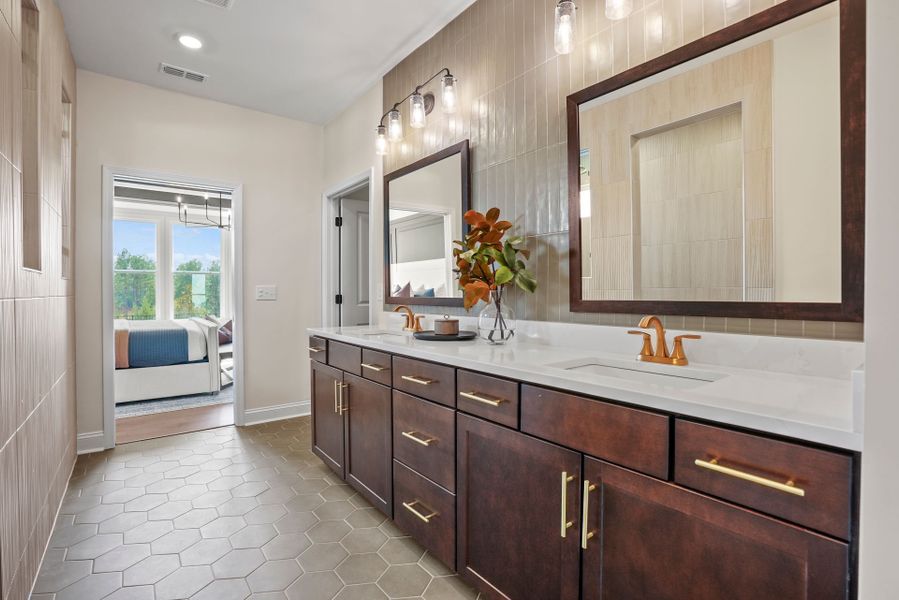 Representative furnished interior of a home built from the Stellar by Del Webb in Del Webb Carolina Ridge, Midland (Image 19).
