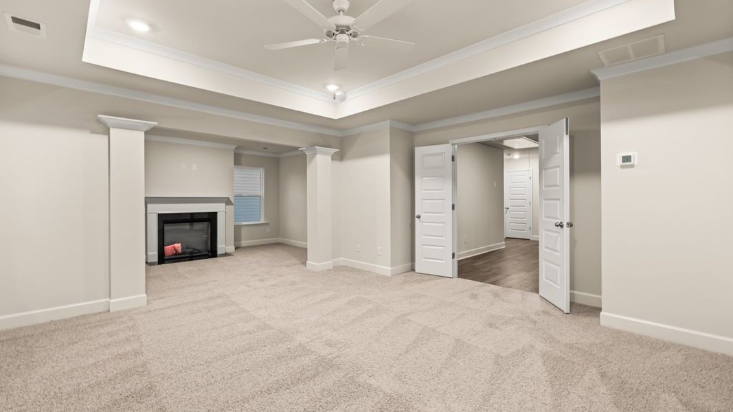 Representative unfurnished interior of a home built from the Jean Lee by D.R. Horton in Heritage Pointe, Senoia (Image 24).