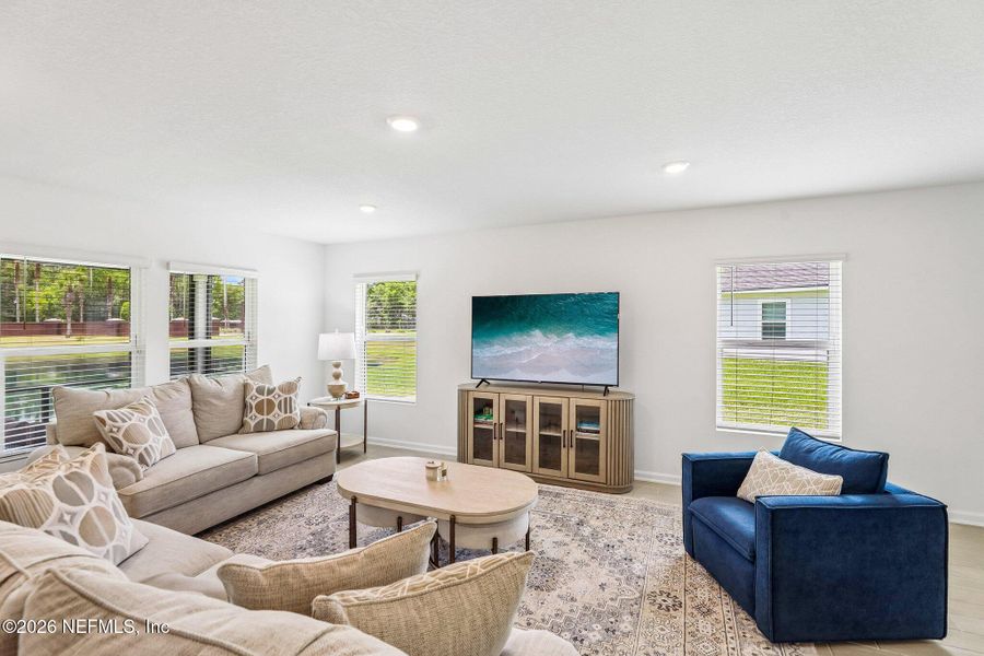 Furnished interior view inside a new home in Dunns Crossing, Jacksonville (Image 45). Furnished interior view inside a new home in Dunns Crossing, Jacksonville (Image 45).