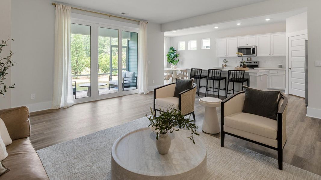 Representative furnished interior of a home built from the MADISON by D.R. Horton in Indigo Preserve, Leland (Image 15). Representative furnished interior of a home built from the MADISON by D.R. Horton in Indigo Preserve, Leland (Image 15).