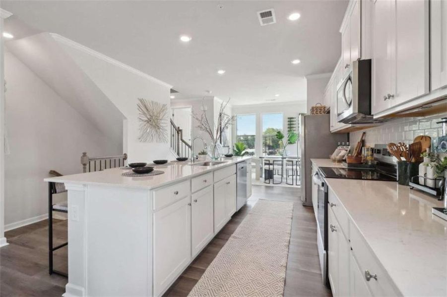 Furnished interior view inside a new home in Overlook at Peachtree Corners, Peachtree Corners (Image 13).