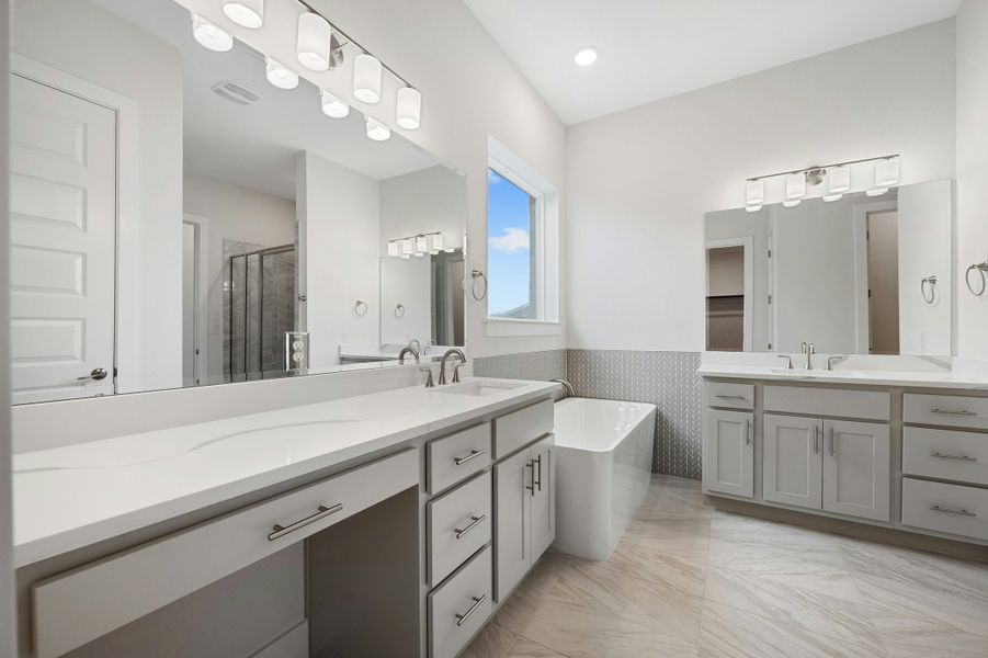 Furnished interior view inside a new home in Santa Rita Ranch, Liberty Hill (Image 13).
