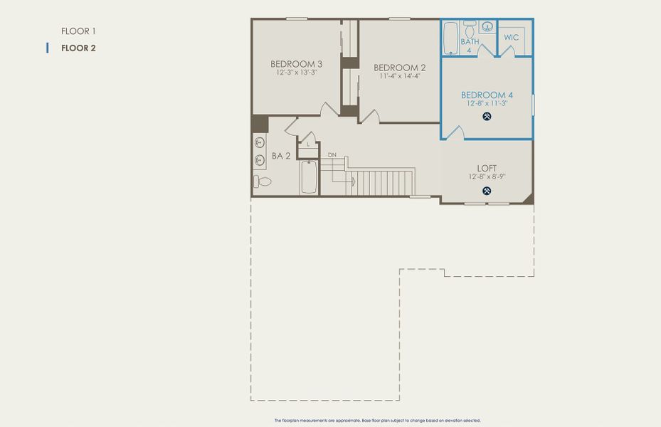 Hartwell Floor Plan, Quick Move-In Home, Floor 2