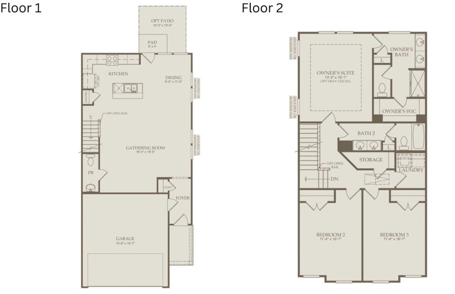 2D floor plan layout of this home in McConnell Ridge, McLeansville, NC (Image 2). 2D floor plan layout of this home in McConnell Ridge, McLeansville, NC (Image 2).