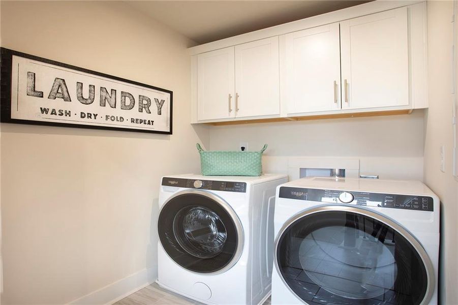Furnished interior view inside a new home in Towne Village at Suwanee Dam, Sugar Hill (Image 29).