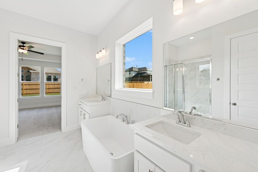 Furnished interior view inside a new home in Blackhawk, Pflugerville (Image 12).