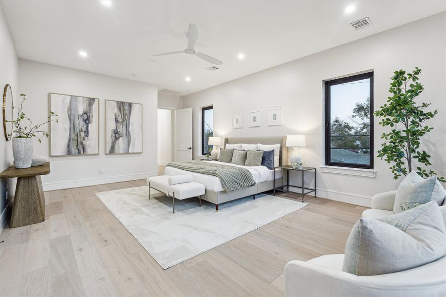 Furnished interior view inside a new home in , Houston (Image 24).