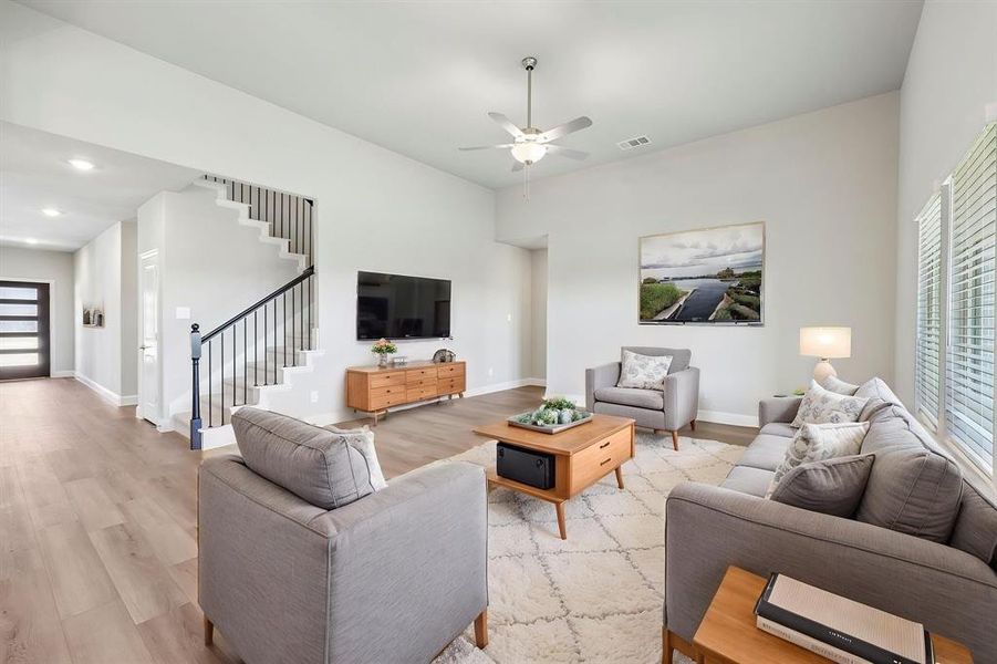 Furnished interior view inside a new home in Lakehaven - Premier Series, Farmersville (Image 9).
