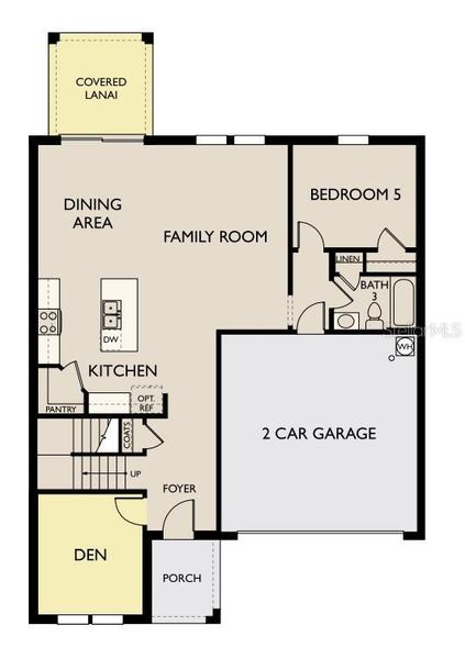 2D floor plan layout of this home in Oakfield Trails Traditional, Parrish, FL (Image 4). 2D floor plan layout of this home in Oakfield Trails Traditional, Parrish, FL (Image 4).