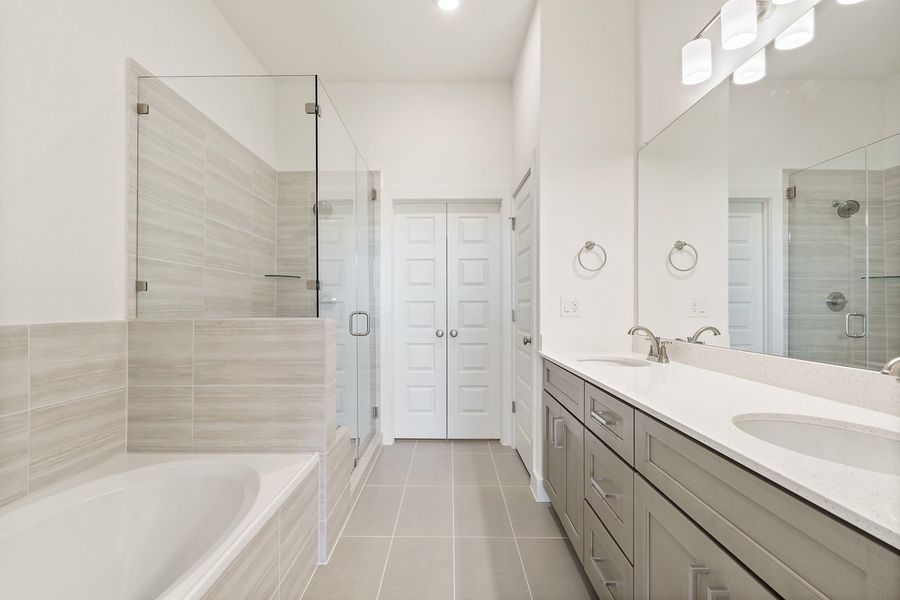 Furnished interior view inside a new home in Loyola, Austin (Image 9).