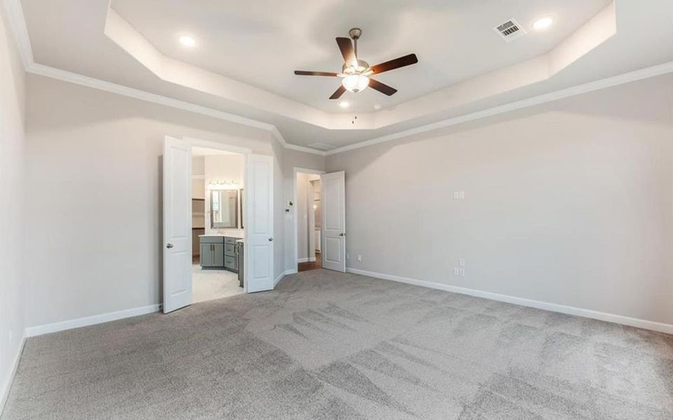 Representative unfurnished interior of a home built from the Santa Barbara by CastleRock Communities in Solterra, Mesquite (Image 26).