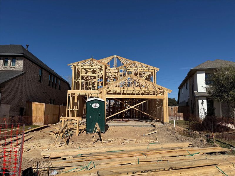 In-progress construction of a new home in Candela, Richmond, TX (Image 4).