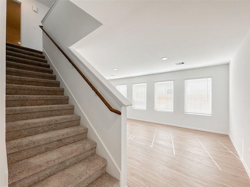 Spacious, unfurnished interior of a new home in Ladera Trails: Cottage Collection, Conroe (Image 13). Spacious, unfurnished interior of a new home in Ladera Trails: Cottage Collection, Conroe (Image 13).