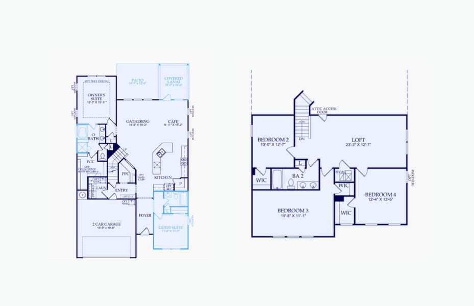 2D floor plan layout of this home in Heartwood, Richmond Hill, GA (Image 3).
