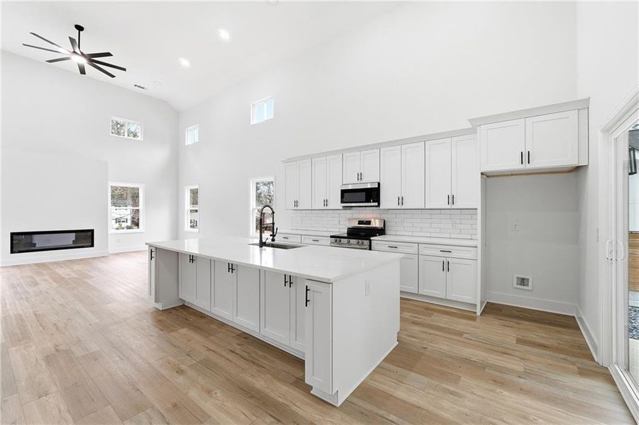 Furnished interior view inside a new home in , Smyrna (Image 8). Furnished interior view inside a new home in , Smyrna (Image 8).