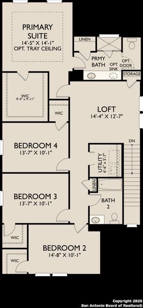 2D floor plan layout of this home in Meadows at Hennersby Hollow 40's, San Antonio, TX (Image 3). 2D floor plan layout of this home in Meadows at Hennersby Hollow 40's, San Antonio, TX (Image 3).