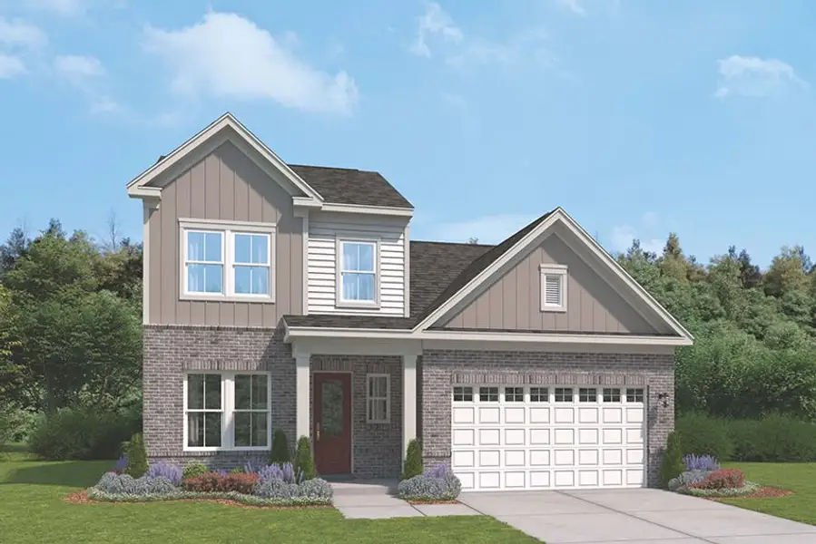 Representative exterior photo of a completed home built from the The Graham by Stanley Martin Homes in The Beacon at Old Peachtree Single Family Homes, Lawrenceville, GA (Image 2). Representative exterior photo of a completed home built from the The Graham by Stanley Martin Homes in The Beacon at Old Peachtree Single Family Homes, Lawrenceville, GA (Image 2).