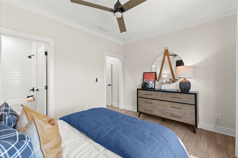 Representative furnished interior of a home built from the Trenton by Brock Built in The Shoal, Santa Rosa Beach (Image 44).