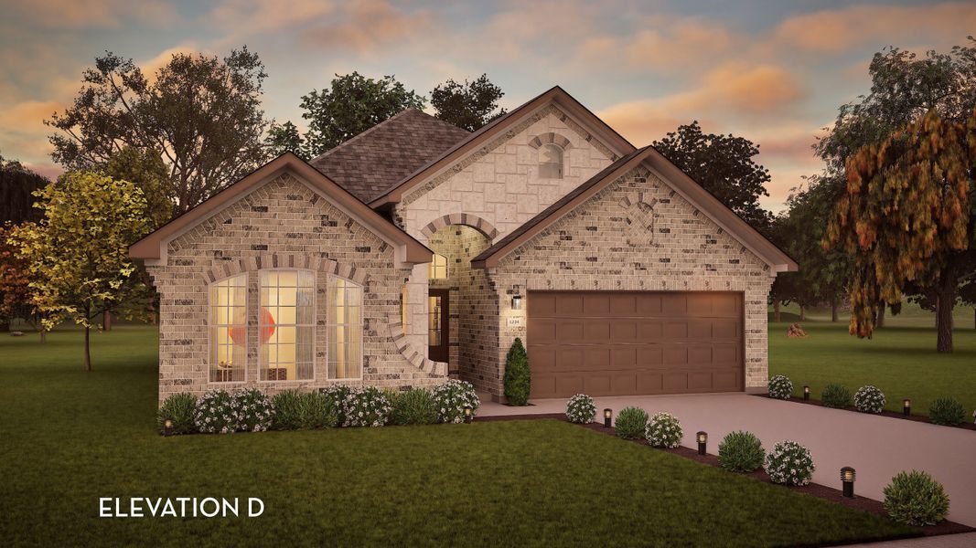 Representative exterior photo of a completed home built from the Greeley by CastleRock Communities in Sunterra, Katy, TX (Image 19).